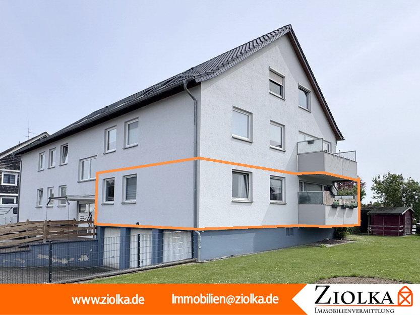 Blick auf das Wohnhaus und die Whg. im EG